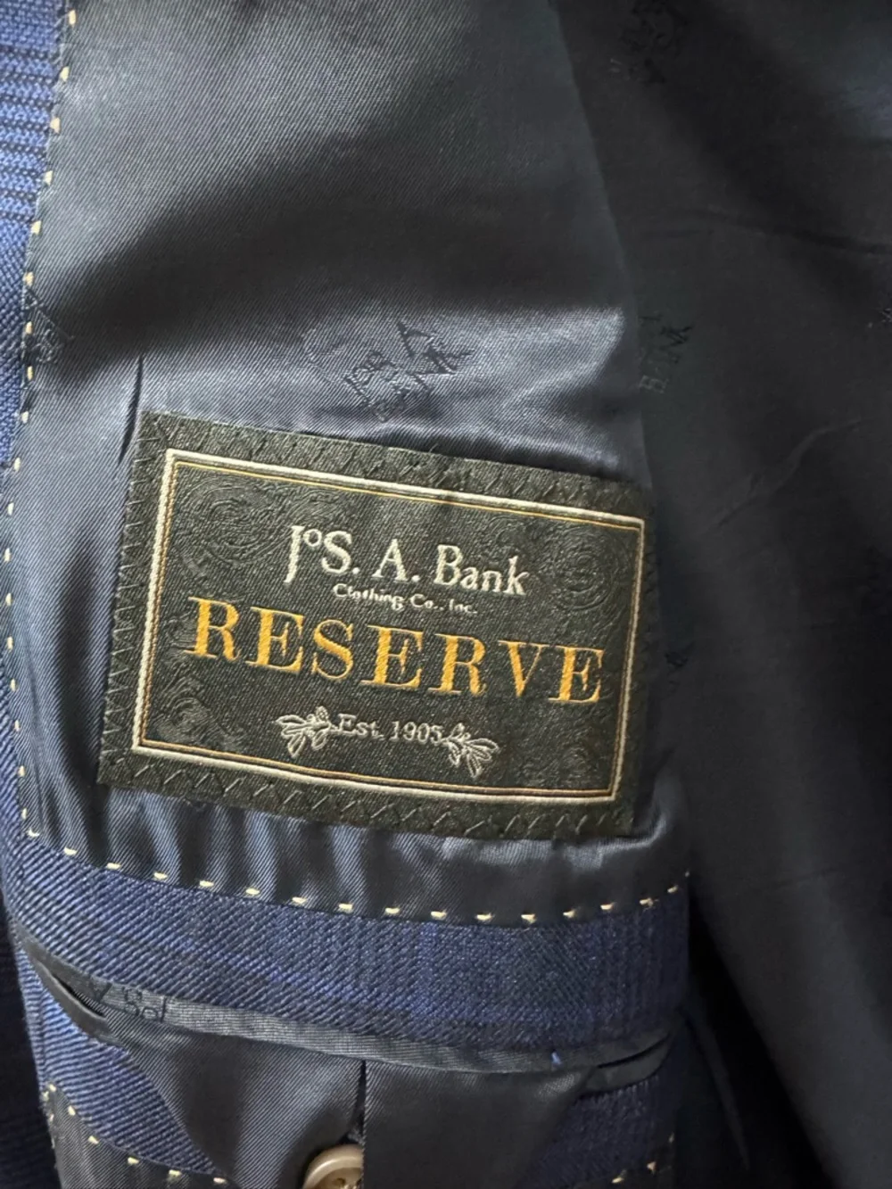 Jos. A. Bank Blue Windowpane Sport Coat